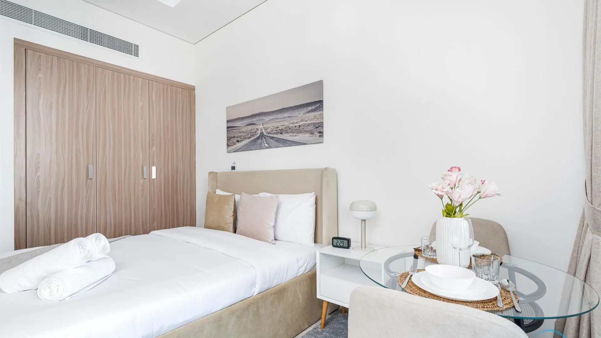 Apartment Charming Studio At Farhad Azizi Residence Al Jaddaf By Deluxe Holiday Homes Dubai
